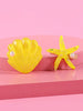 Show Mind - Shell / Starfish Faux Pearl Resin Hair Clip