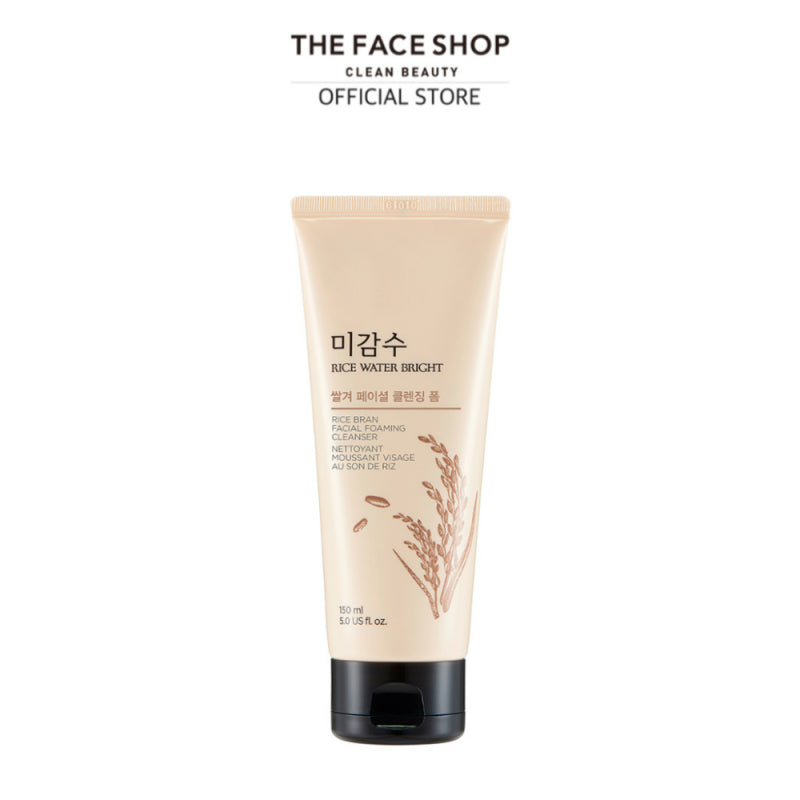 THE FACE SHOP Rice Water Bright Rice Bran Foaming Cleanser 150ml