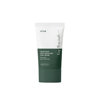 Anua Heartleaf Silky Moisture Sun Cream 50ml SPF 50+ PA++++