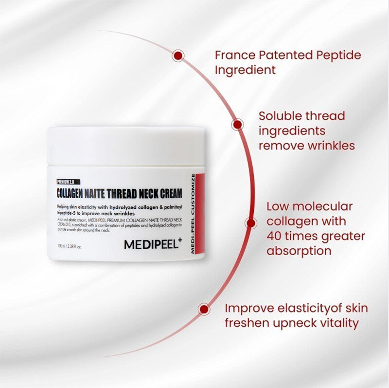 [100% Original] MEDIPEEL UPGRADED Premium Collagen Naite Thread Neck Cream 100ml #Anti Wrinkle