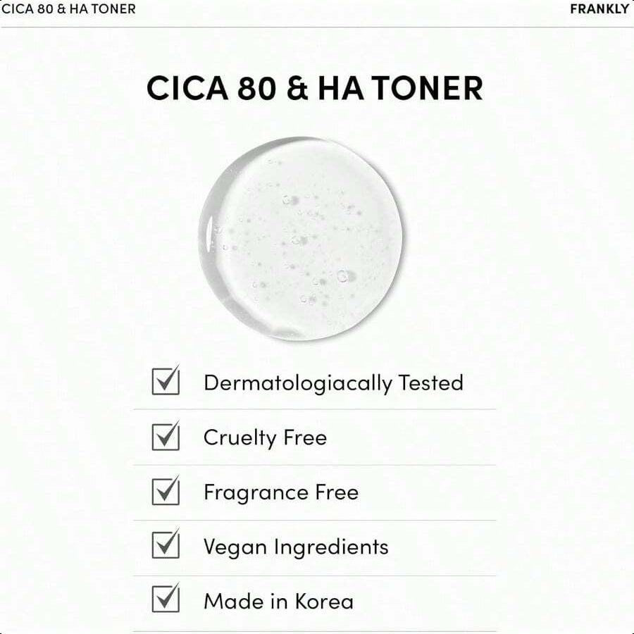 FRANKLY Cica 80 & Hyaluronic Acid Toner - 260ml