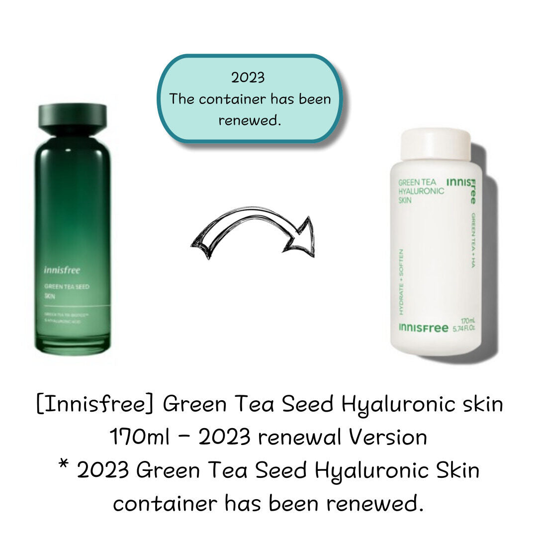 INNISFREE Green Tea  Hyaluronic Skin 170ml - 2023 renewed version