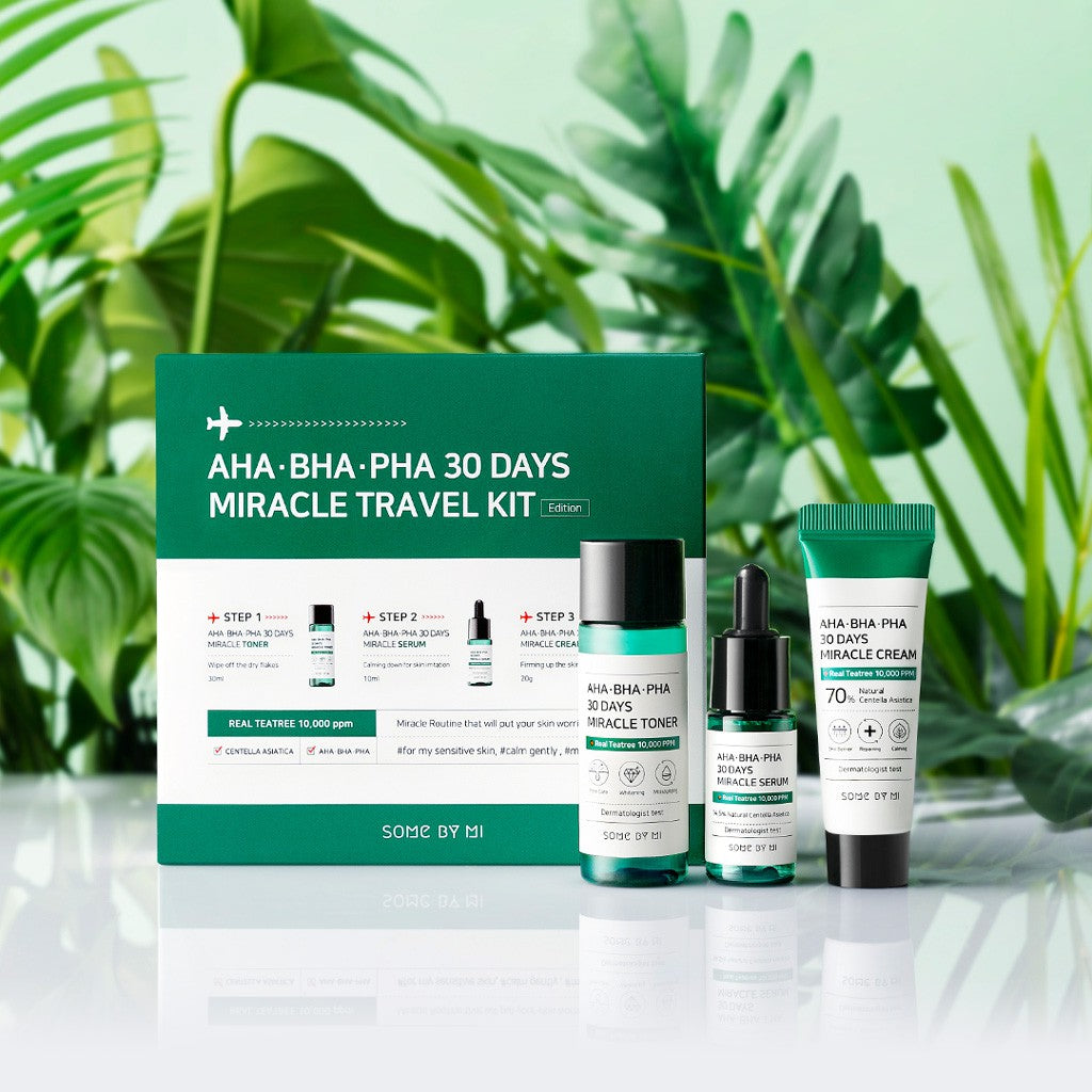 SOME BY MI AHA-BHA-PHA 30days Miracle Travel Kit (30ml, 10ml, 20g)