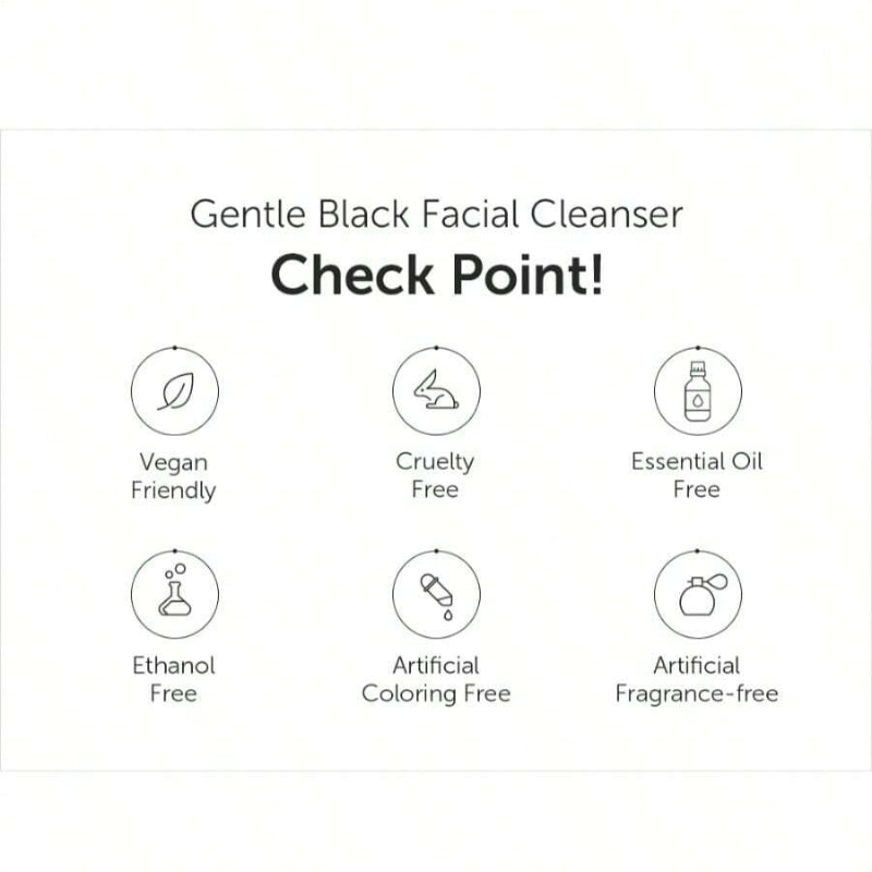 Dear, Klairs Gentle Black Facial Cleanser, 4.73 Fl Oz 140ml