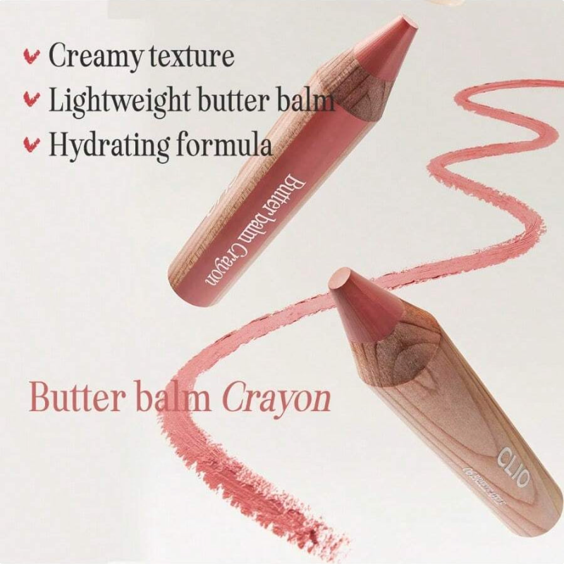 Clio Butter Balm Crayon,004 MODERN ART BEIGE 1 Count