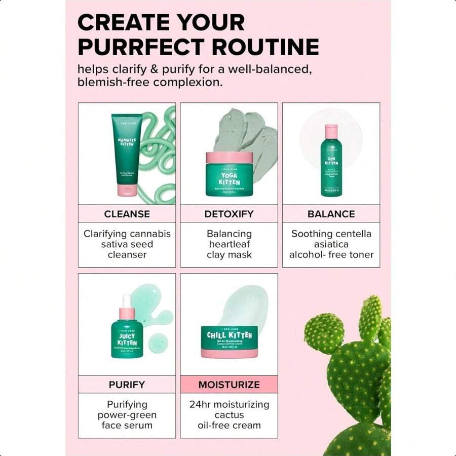 I Dew Care Heartleaf Face Cream - Chill Kitten | Moisturizer  50ml