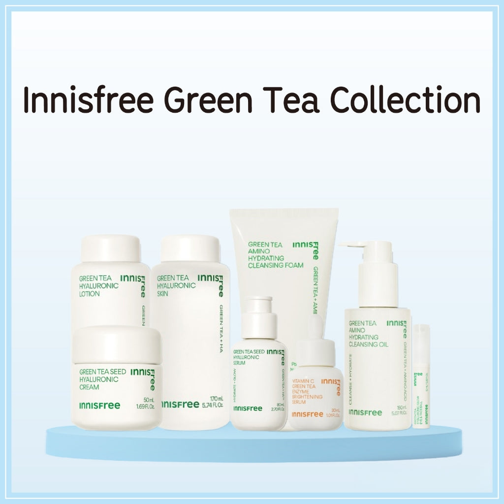 [Innisfree] Green Tea Hyaluronic Skin, Lotion, Cream, Serum, Enzime Brightening Serum, Glow Eye & Face Ball *innisfree