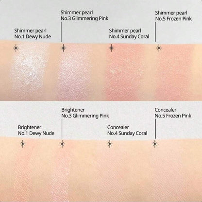 Peripera Sugar Twinkle Duo Eye Shadow Stick 007 Pink Linen 4ml/0.14oz