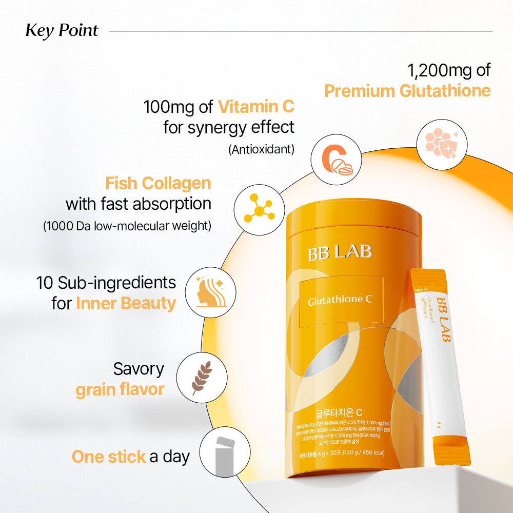 NUTRIONE BB LAB Glutathione C (4g x 30 sticks) SUNGSINSA NUTRIONE BB LAB Glutathione C (4g x 30 sticks) SUNGSINSA