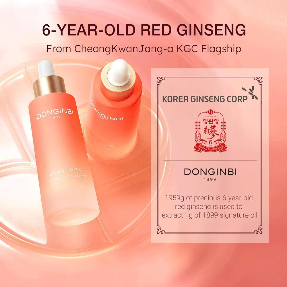 Donginbi Red Ginseng 1899 Watery Oil Essence - Glowing Face Oil 30ml