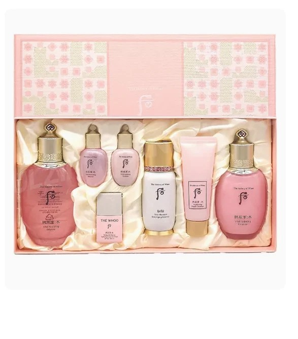 The History of Whoo Gongjinhyang Soo Vital Hydrating 3pcs Set 7 Items Love Box
