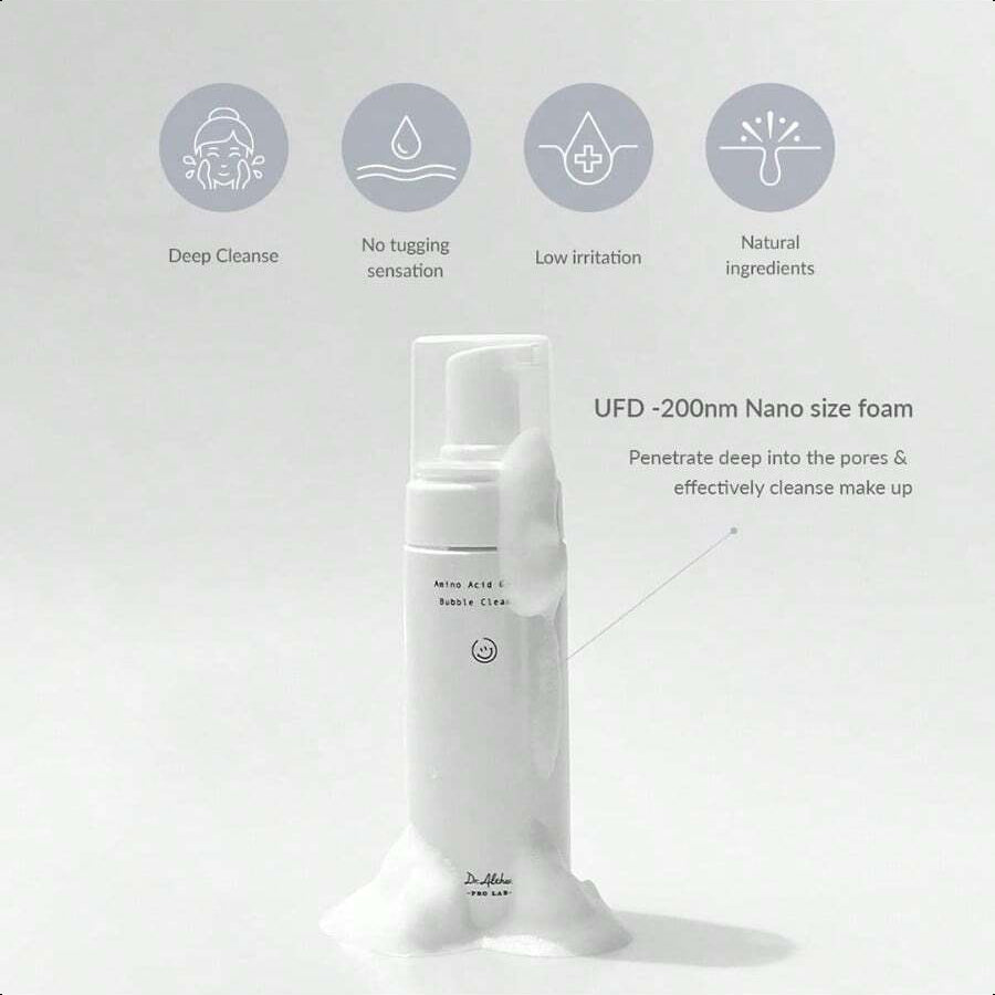 Dr. Althea Amino Acid Gentle Bubble Cleanser |  4.73 Fl Oz(140ml )| Foam Cleanser | Daily Gentle Face Wash For Sensitive Skin | Vegan Korean Skin Care