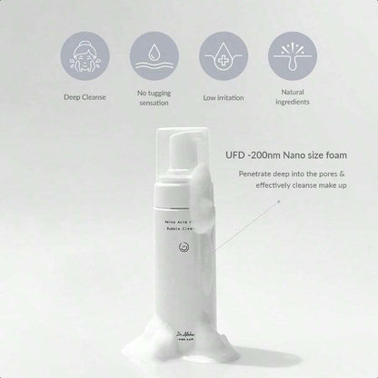 Dr. Althea Amino Acid Gentle Bubble Cleanser |  4.73 Fl Oz(140ml )| Foam Cleanser | Daily Gentle Face Wash For Sensitive Skin | Vegan Korean Skin Care