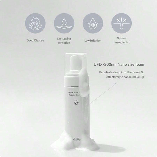 Dr. Althea Amino Acid Gentle Bubble Cleanser |  4.73 Fl Oz(140ml )| Foam Cleanser | Daily Gentle Face Wash For Sensitive Skin | Vegan Korean Skin Care