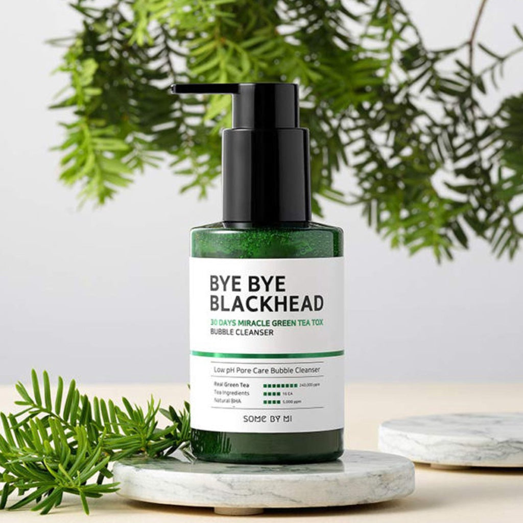 SOMEBYMI Bye Bye Blackhead 30Days Miracle Green Tea Tox Bubble Cleanser 120 г Все для красоты из Кореи