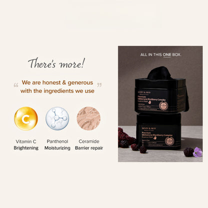 Mary & May Premium Idebenone Blackberry Complex Essence Mask - 20 sheets