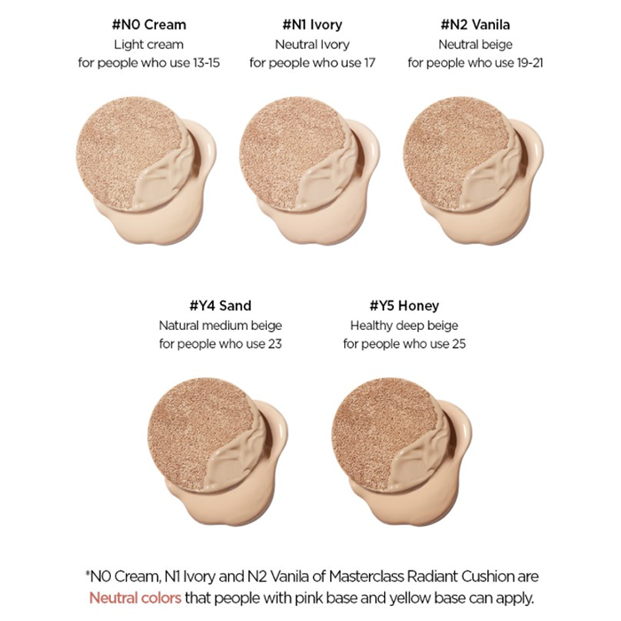 JUNG SAEM MOOL Masterclass Radiant Cushion (Refill included) SPF 50+/PA+++  JUNGSAEMMOOL Cushion