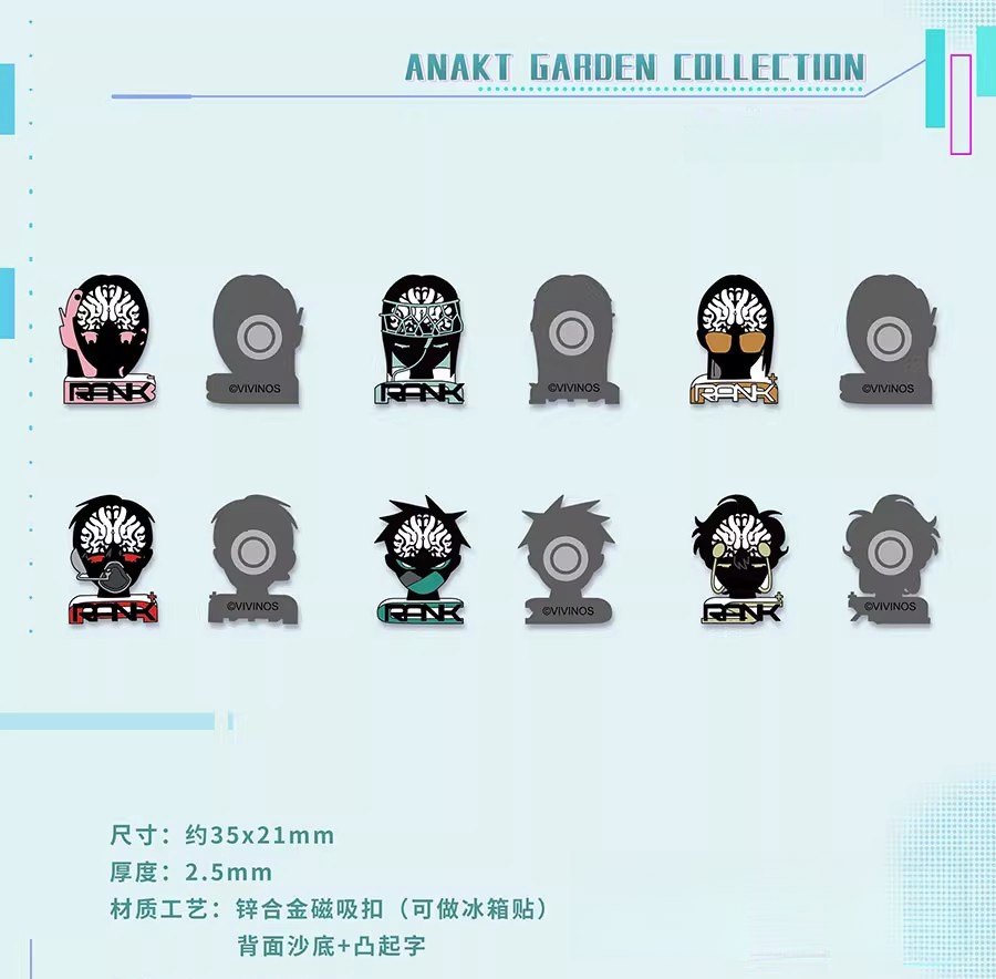 Pre-order Alien stage ANAKT GARDEN COLLECTION Metal magnet (from china)