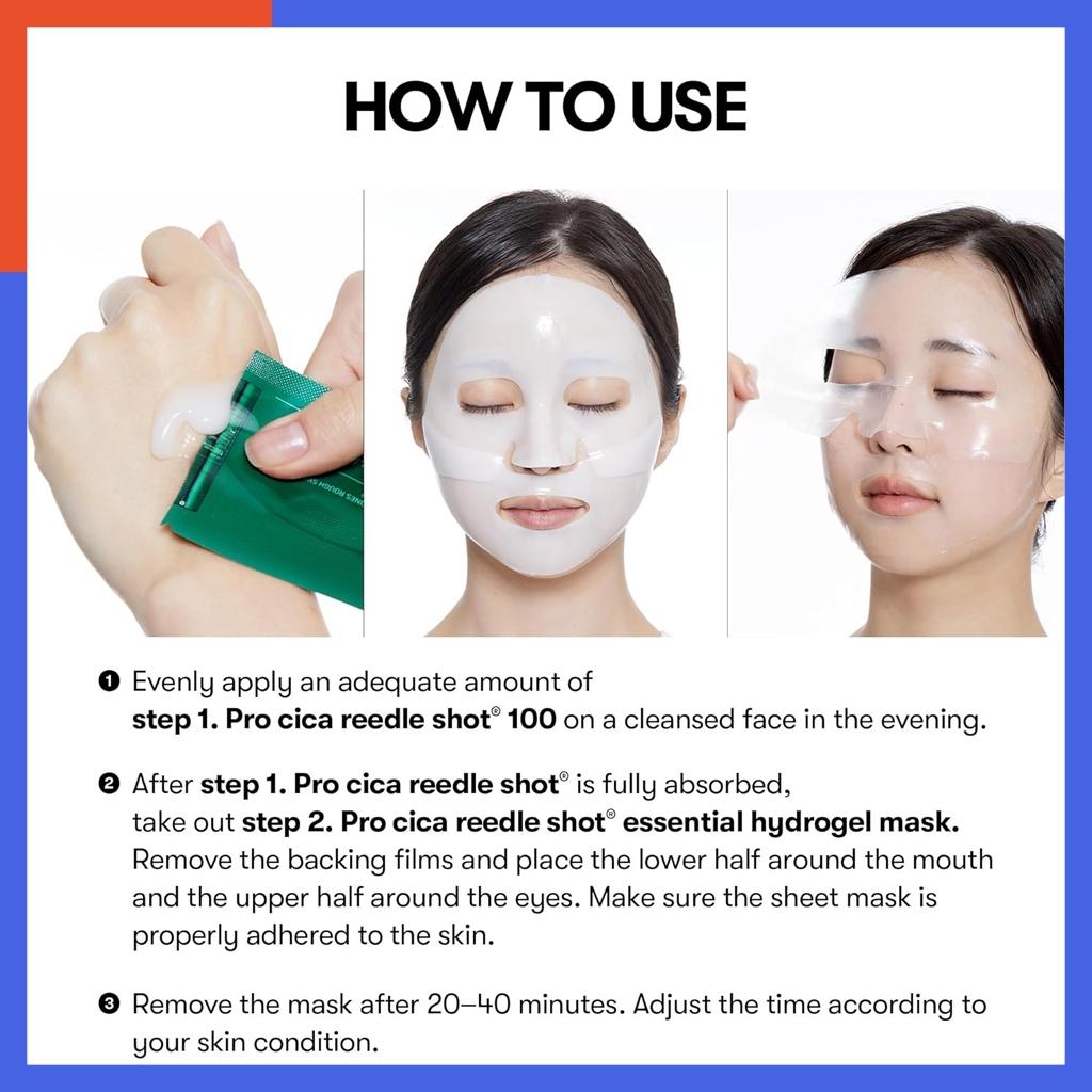 VT Pro Cica Reedle Shot 100 2-Step Hydrogel Mask(34.5gx4ea)