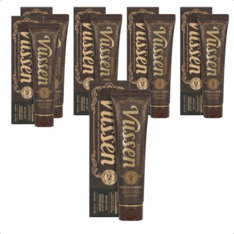 VUSSEN 28 Teeth Whitening Gel, Floral Mint Flavour 80g