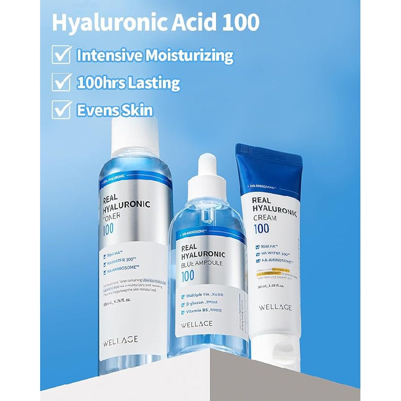 WELLAGE REAL HYALURONIC TONER 100 200ml