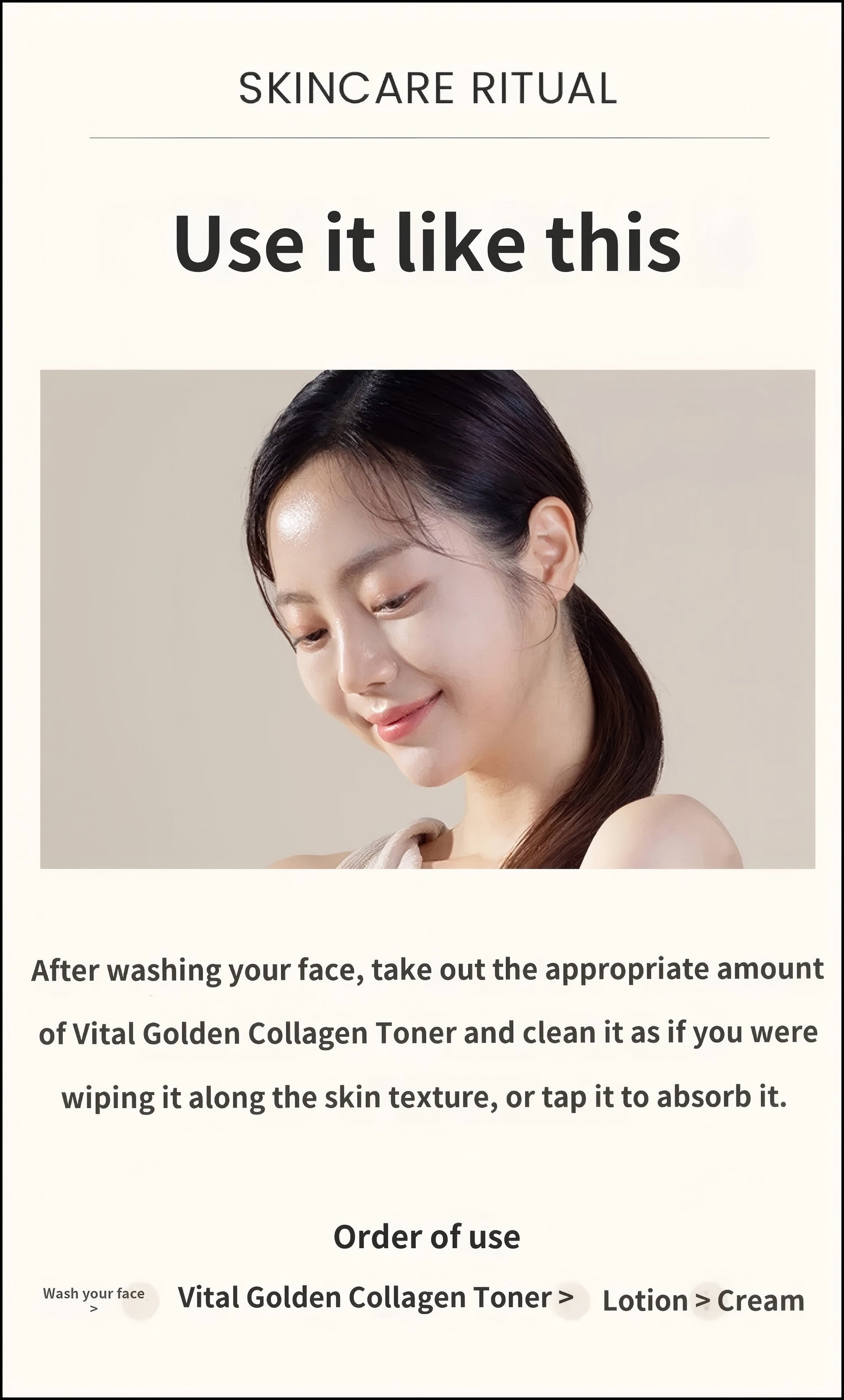 AHC Vital Golden Collagen Toner 140ml