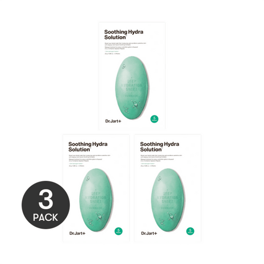 Dr.Jart+ Dermask Water Jet Soothing Hydra Solution Mask 5 Sheets 3 Packs