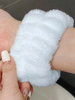 Solid Fuzzy Bath Wrist Band 1Pair