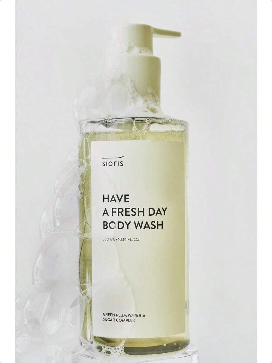 sioris Have A Fresh Day Body Wash 300ml/10.14 Oz Contain Natural Sulfactant AHA BHA Slightly Acid Sugar Vitamin Cleanser For Sensitive