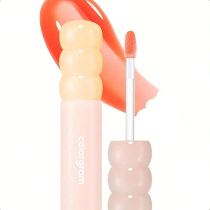 Colorgram Fruity Glass Tint 15 Satisfied Fig, Non-Sticky Formula For Glass-Like Shine And Effortless Application 3g