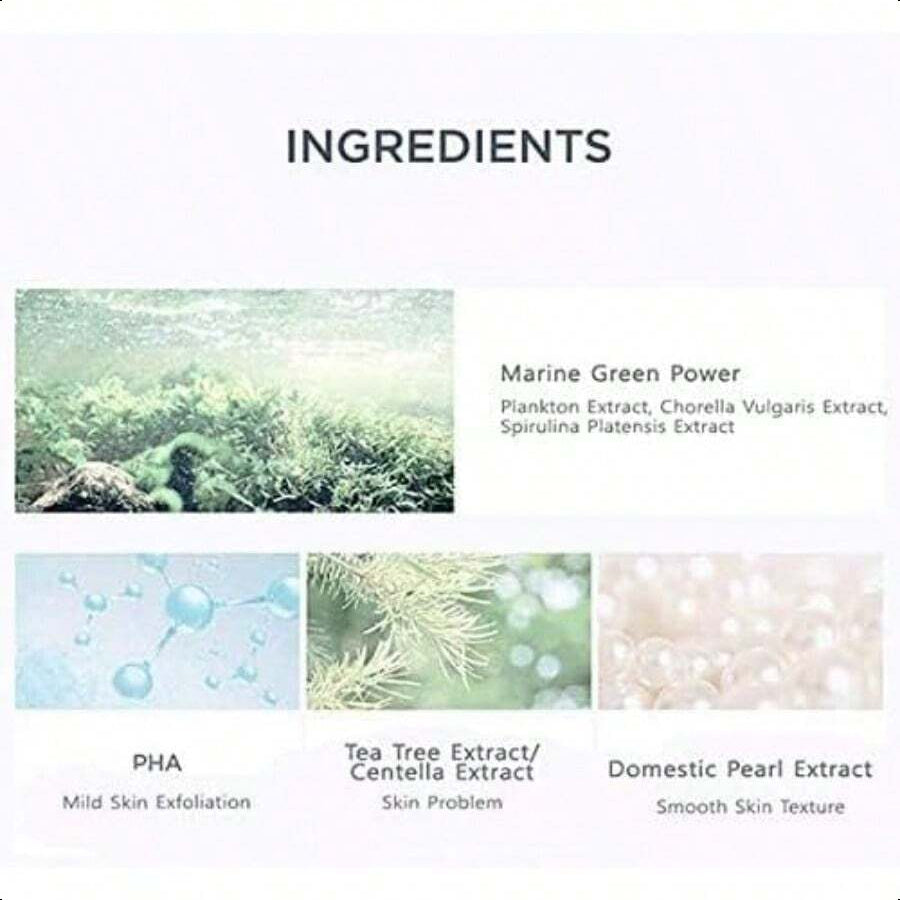 KLAVUU Green Pearlsation Pha Calming Toner 200ml/6.76 Oz | Infused With Gentle Pha (Polyhydroxy Acid) And Soothing Green Tea Extracts