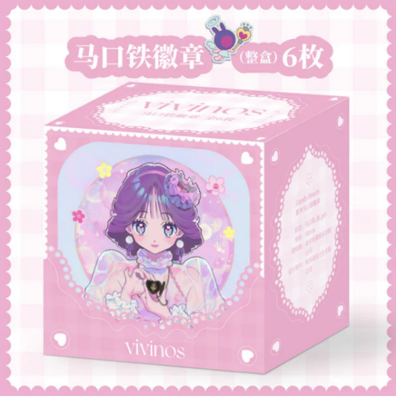 VIVINOS - Candy Hearts Series Tinplate Badge