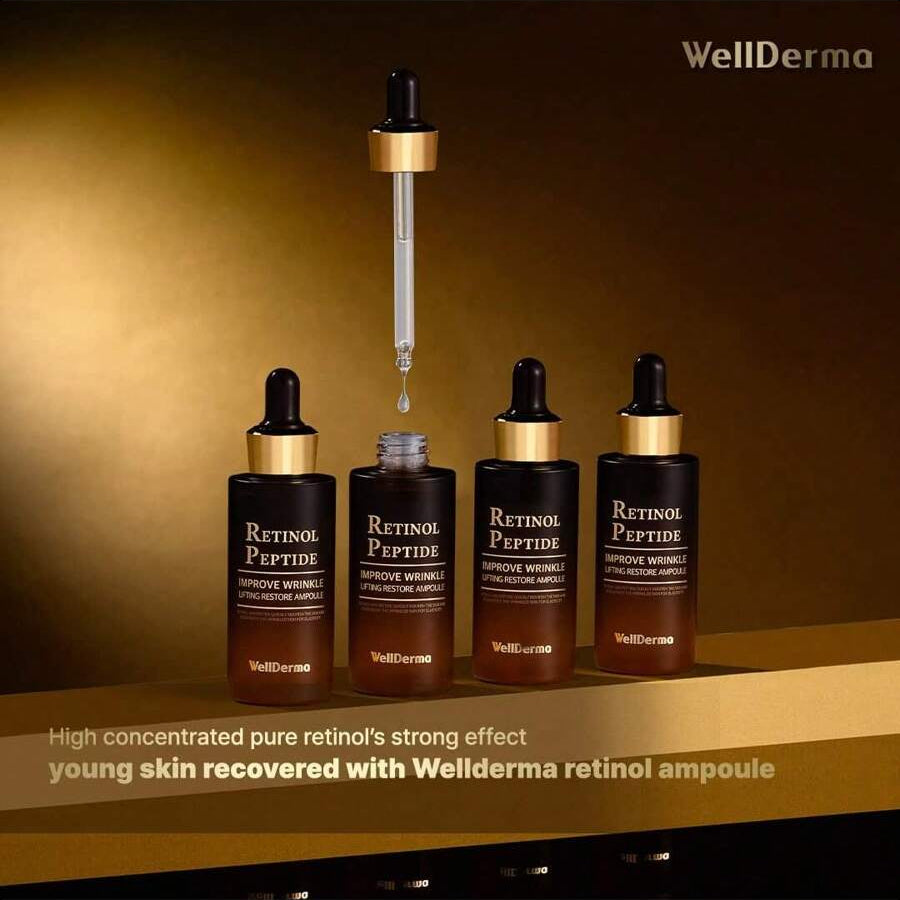 WellDerma Retinol Peptide Lifting Restore Serum/Ampoule 30ml/1.01 Oz