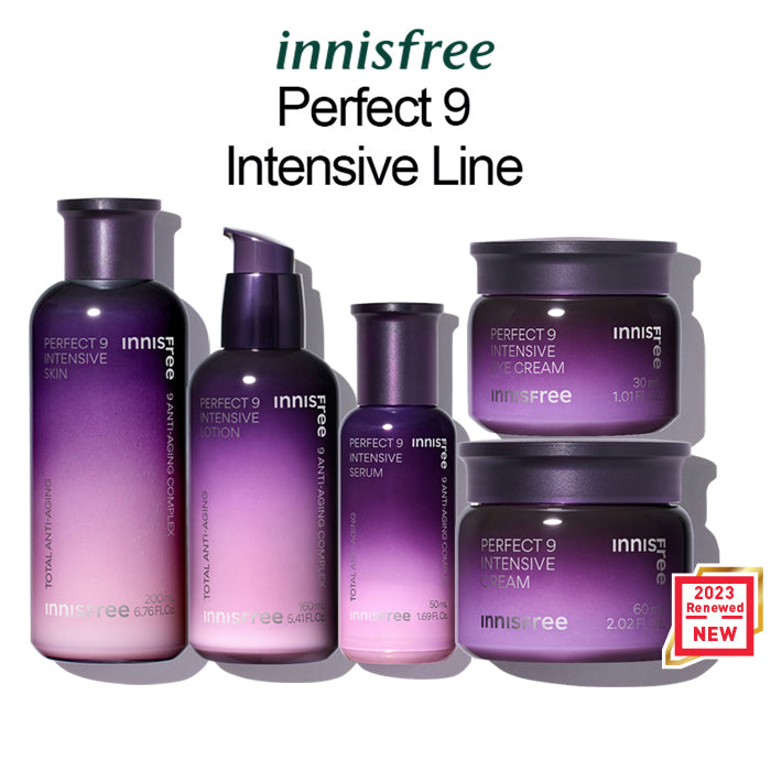 [100% Original] Innisfree Perfect 9 Intensive Line ( Skin | Lotion | Serum | Cream | Eye Cream)