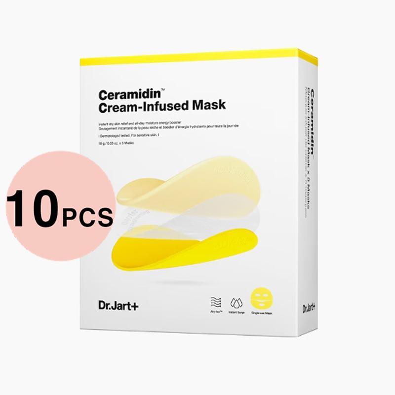 Dr.Jart+ Ceramidin™ Cream-Infused Mask Sheets 18g/0.63oz X 5PCS (3 Options)