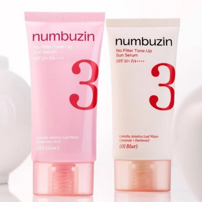 Numbuzin No.3 No Filter Tone Up Sun Serum SPF50+PA++++ 50ml