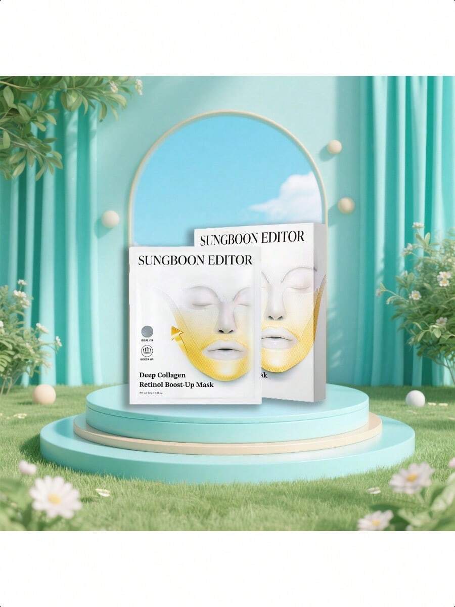 SUNGBOON EDITOR Deep Collagen Retinol Tension Boost Up Mask 25g/0.88 Oz(4ea)