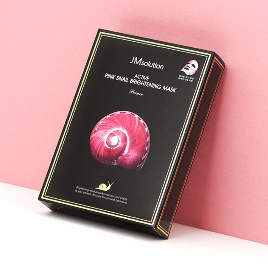 JMsolution Active Pink Snail Brigtening Mask (10 Sheets/ Box)