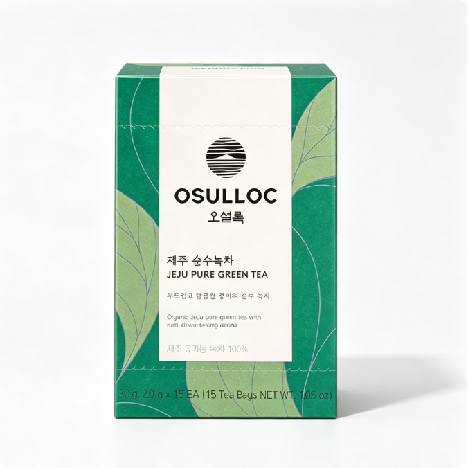 OSULLOC Jeju Pure Green Tea 15 Tea Bags