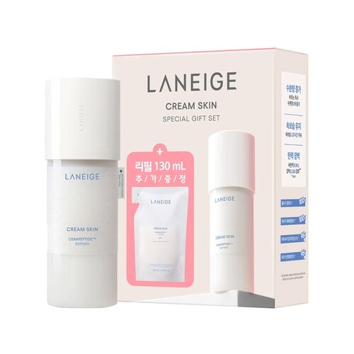 LANEIGE Cream Skin Cerapeptide Refiner Special Gift Set (170ml+130ml)