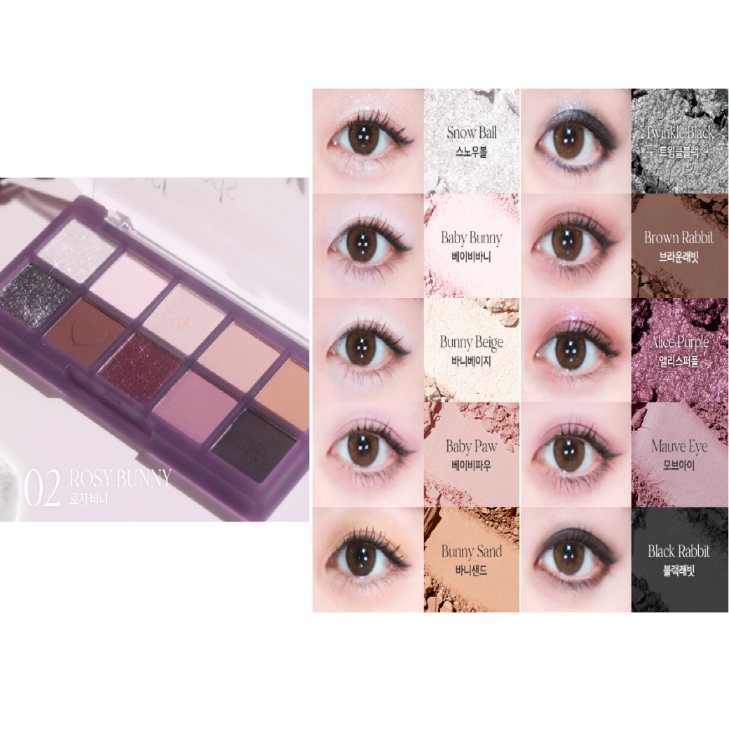 Milk Touch Best Friends House Eye Palette - 02 Rosy Bunny