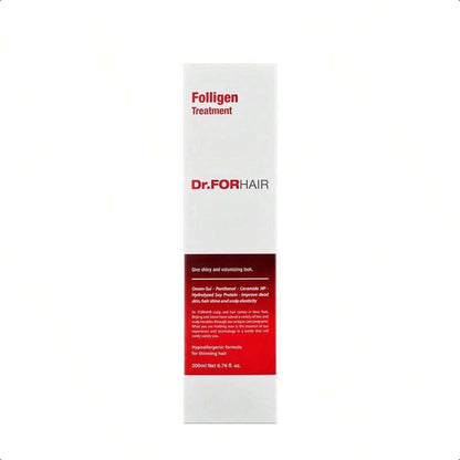 Dr.FORHAIR Folligen Treatment  200ml/6.76 Oz For Relieving Thinning Hair Care Shiny Increase Volume Strength