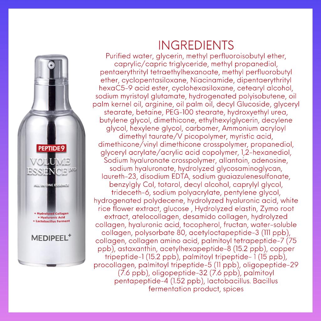 MEDI-PEEL Peptide 9 Volume All In One Essence Pro (Essence / White Cica / Lifting) 100ml