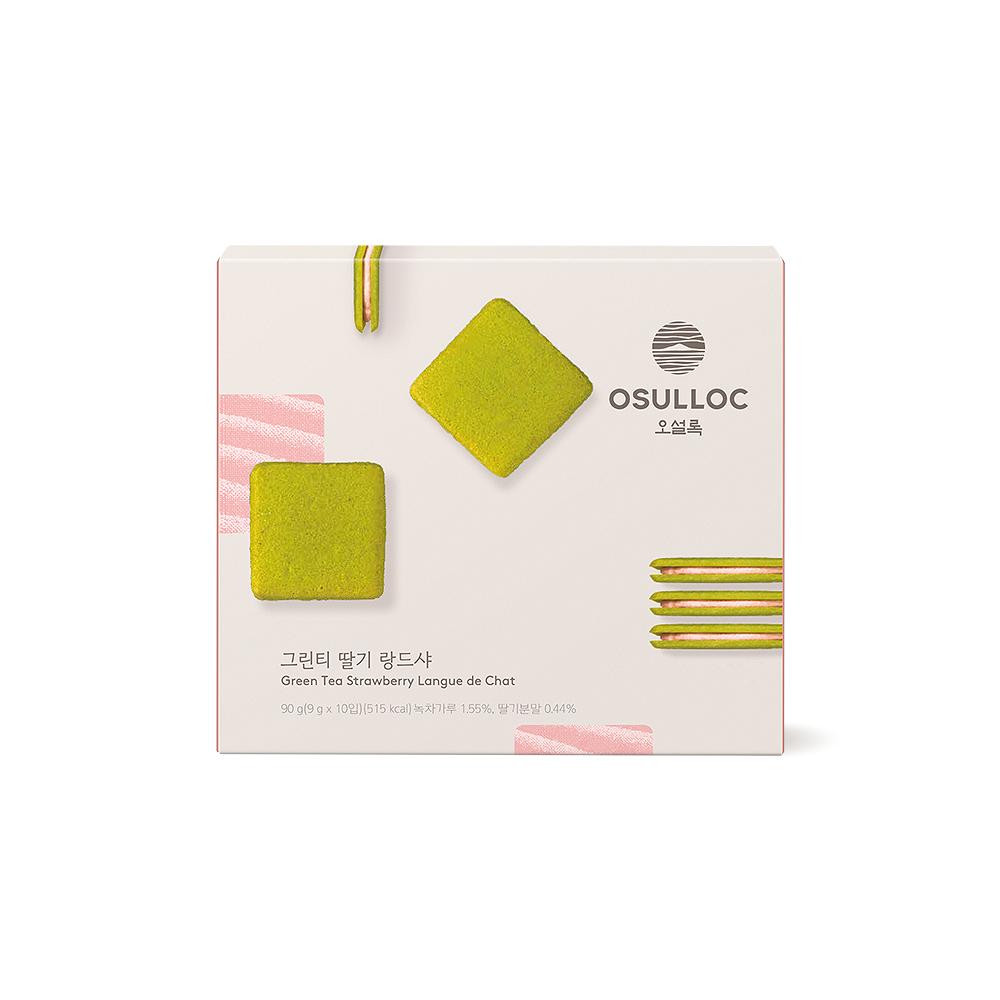 OSULLOC Green Tea Strawberry Langue de Chat 90g(10pcs)