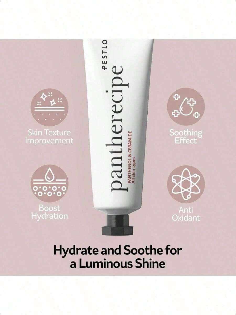 PESTLO Pantherecipe Cream 1.69 Fl.Oz./50ml - Hydrating & Soothing With Ceramide And Panthenol - Moisturizes, Strengthens Skin Barrier, EWG Green, Lightweight, Non-Greasy, For Day & Night