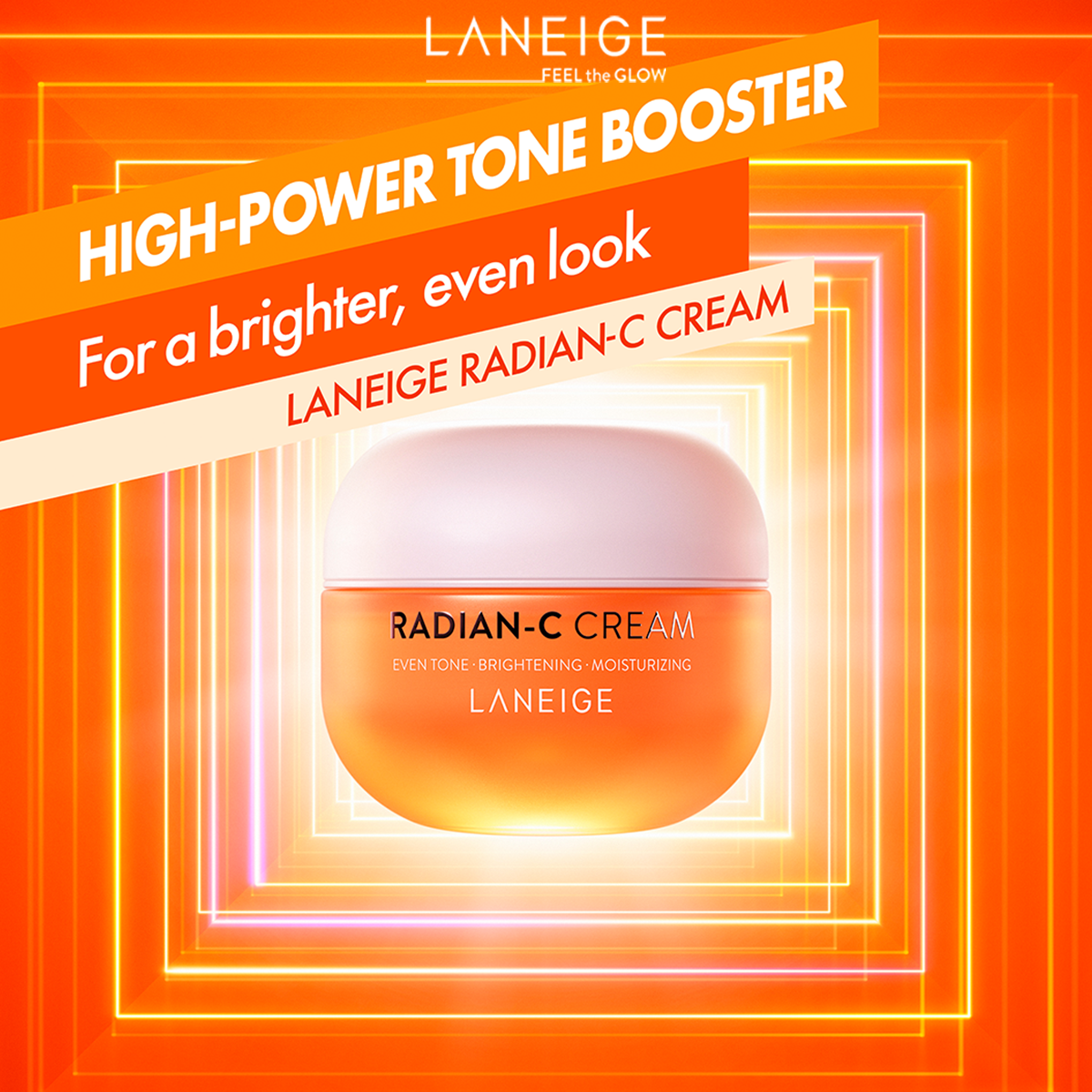 LANEIGE Radian-C Cream 50ml - Dark Spot Remover, For Brightening and Even Skin Tone, Face Cream Suitable for All Skin Types