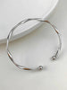 Gaya - Twisted Silver Bangle