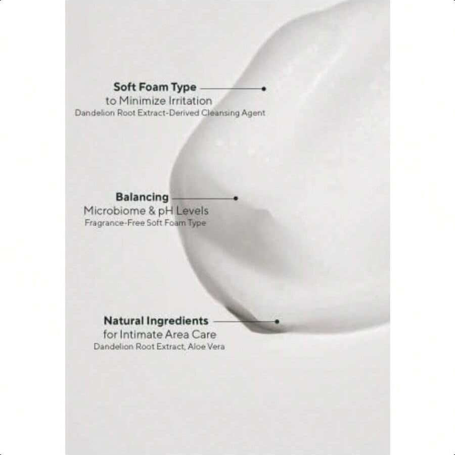 Aromatica Pure And Soft Feminine Foaming Wash 170ml/5.74 Oz | Vegan, PH-Balanced, Natural Ingredients, Unscented