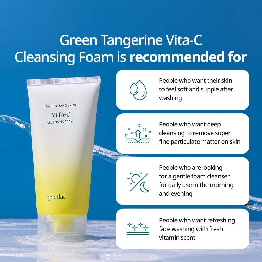 GOODAL Green Tangerine Vita C Cleansing Foam - 150ml