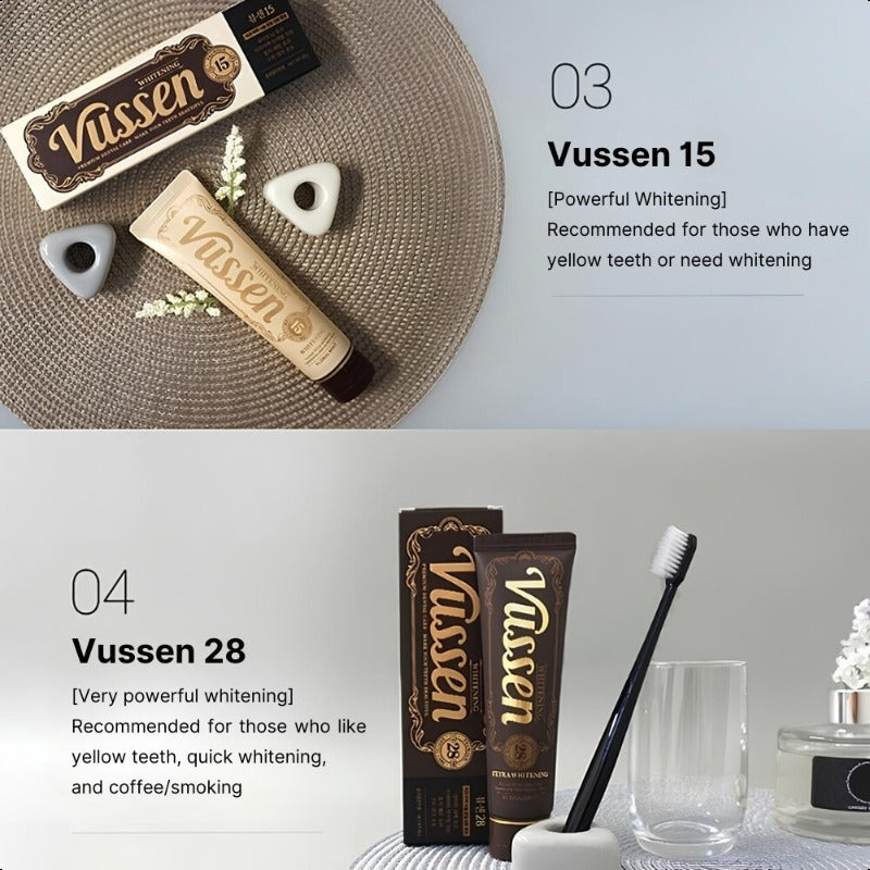 VUSSEN 15 Toothpaste: Whitening Toothpaste Bright Citrus Mint Flavor 80g